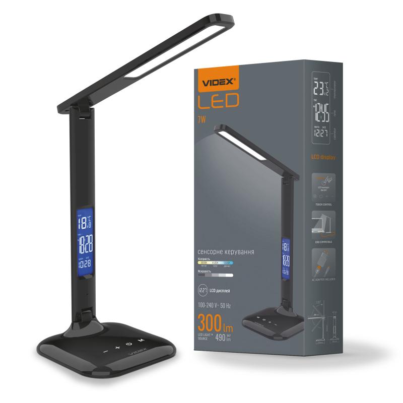 LED лампа настiльна VIDEX TF05B 7W 3000-5500K 