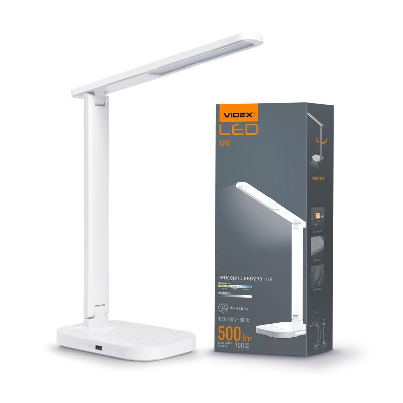 LED лампа настольная VIDEX TF12W 12W 3000-6500K 