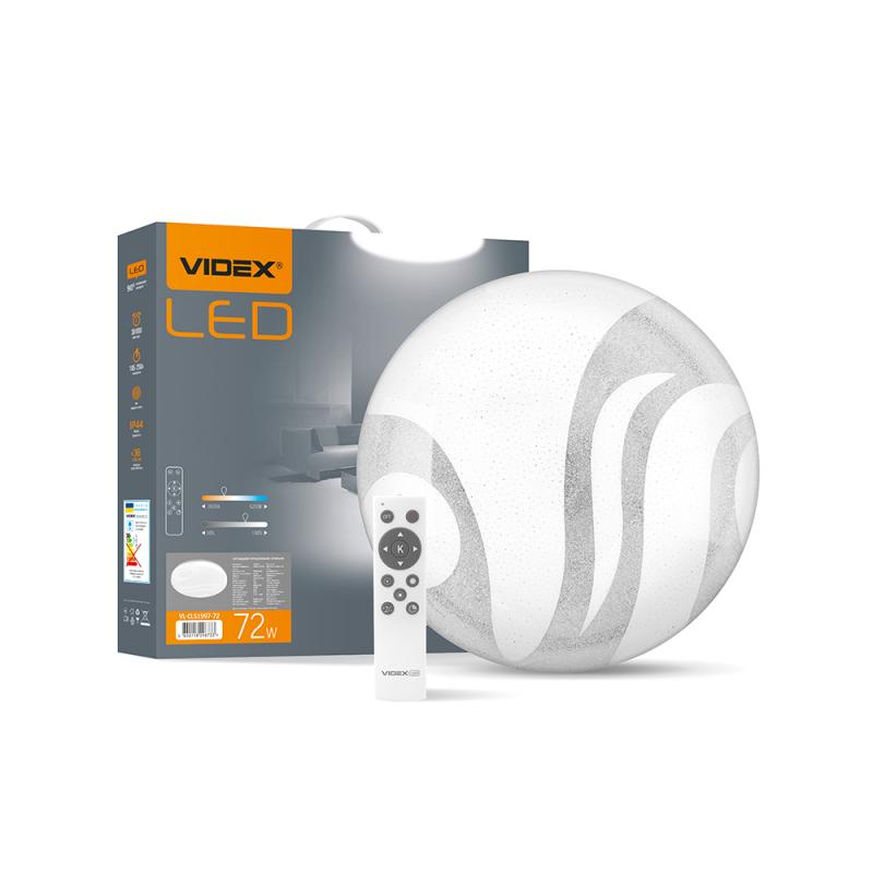LED світильник функціональний круглий VIDEX WAVE 72W 2800-6200K 