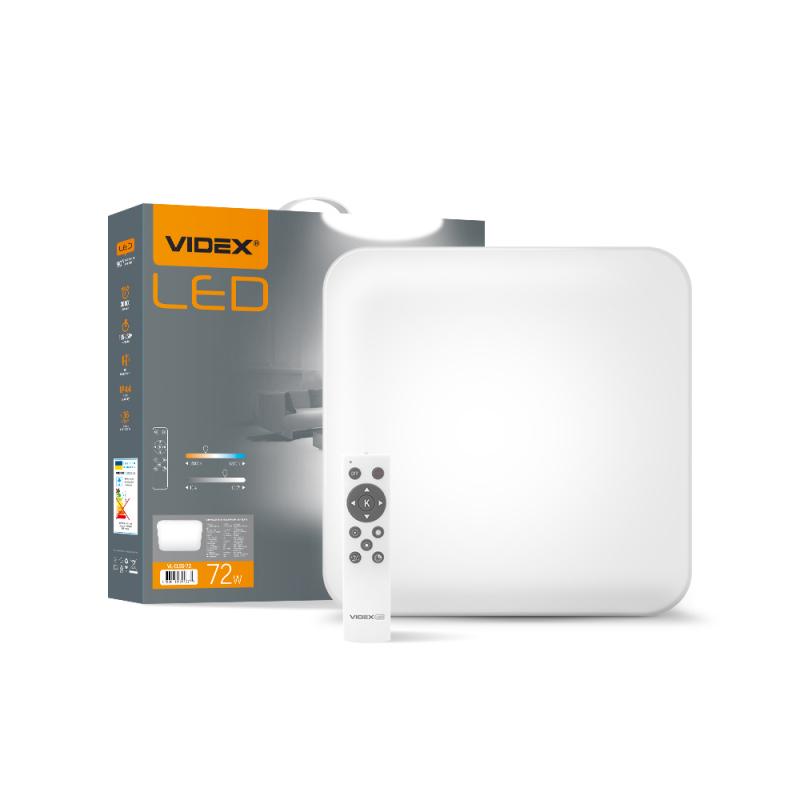 LED світильник функціональний квадратний VIDEX 72W 2800-6000K 
