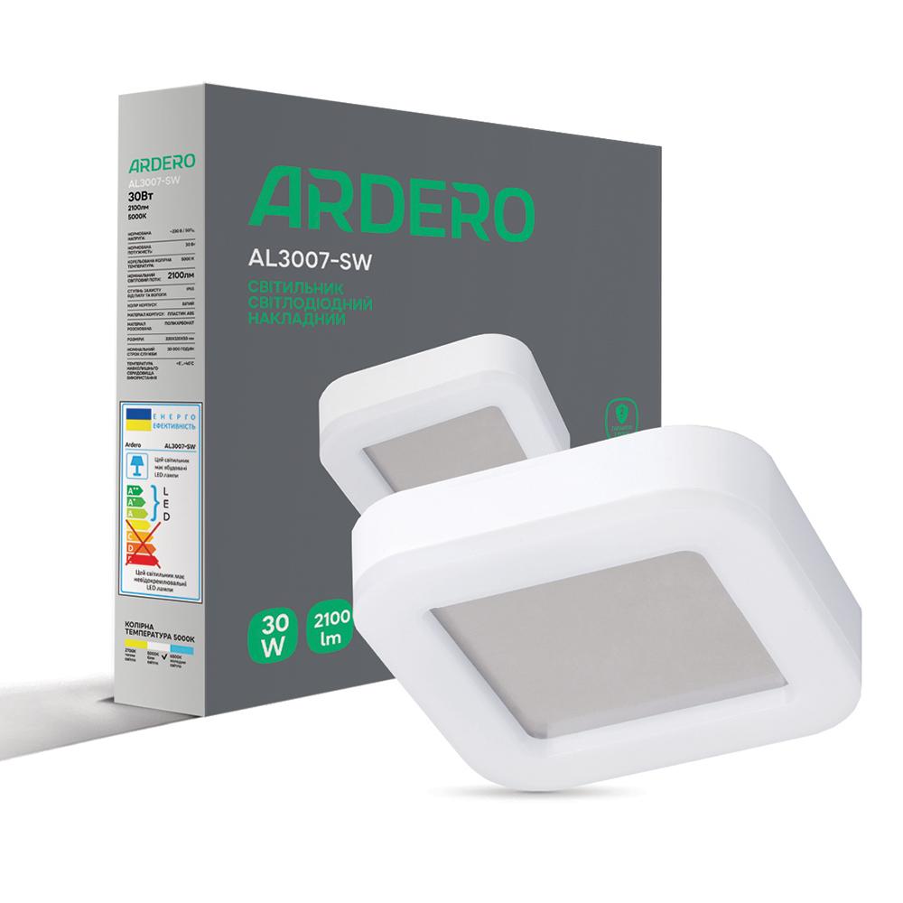 Накладний світильник Ardero AL3007-SW 30Вт 5000К IP65 білий