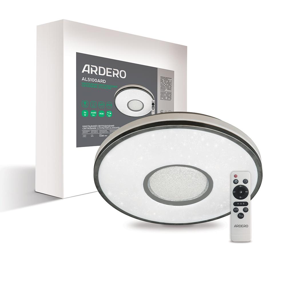 Світлодіодний світильник Ardero AL5100ARD EOS 56Вт 2700-6500К+RGB IP20 білий