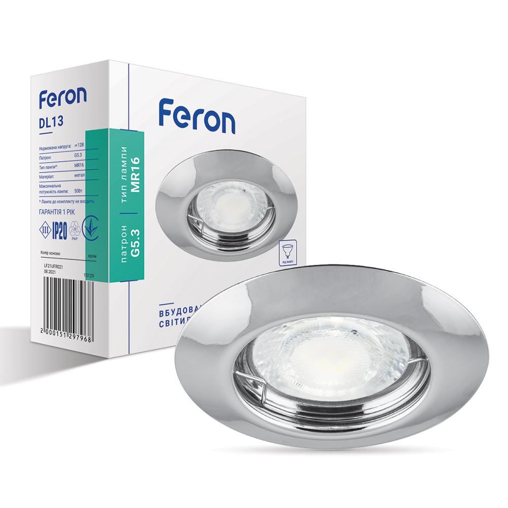 Встроенный светильник Feron DL13 хром
