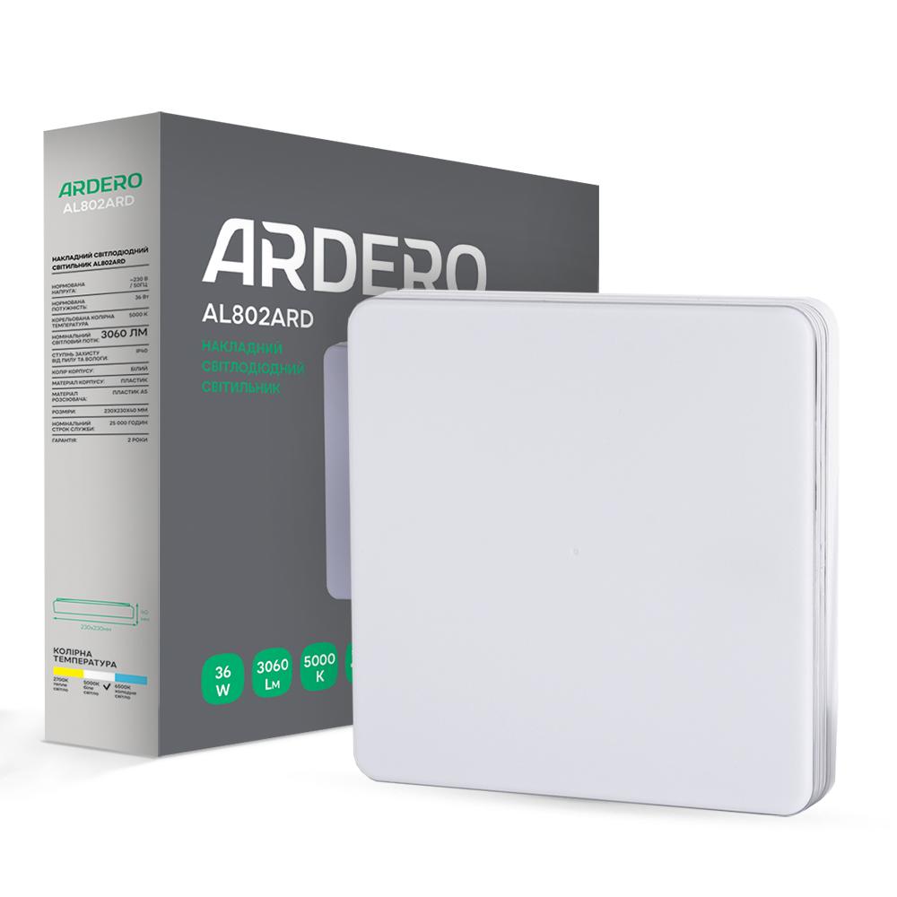 Накладной светильник Ardero AL802ARD 36Вт 5000К IP40 белый