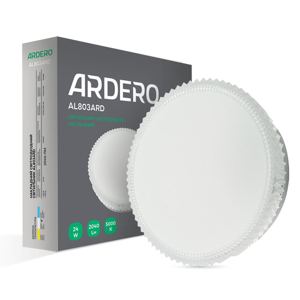 Накладной светильник Ardero AL803ARD 24Вт 5000К IP40 белый декор