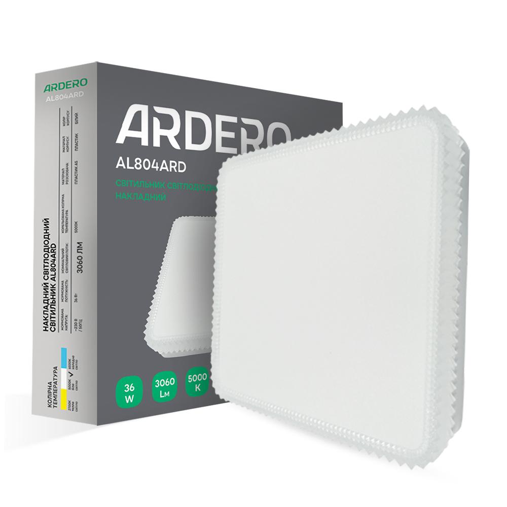 Накладной светильник Ardero AL804ARD 36Вт 5000К IP40 белый декор
