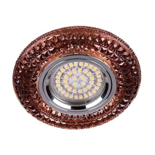 Встроенный светильник Feron CD877 с LED подсветкой чайный