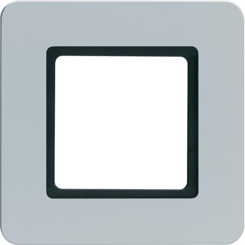 Рамка під LED-модуль 1Х пластикова алюміній, Q.7
