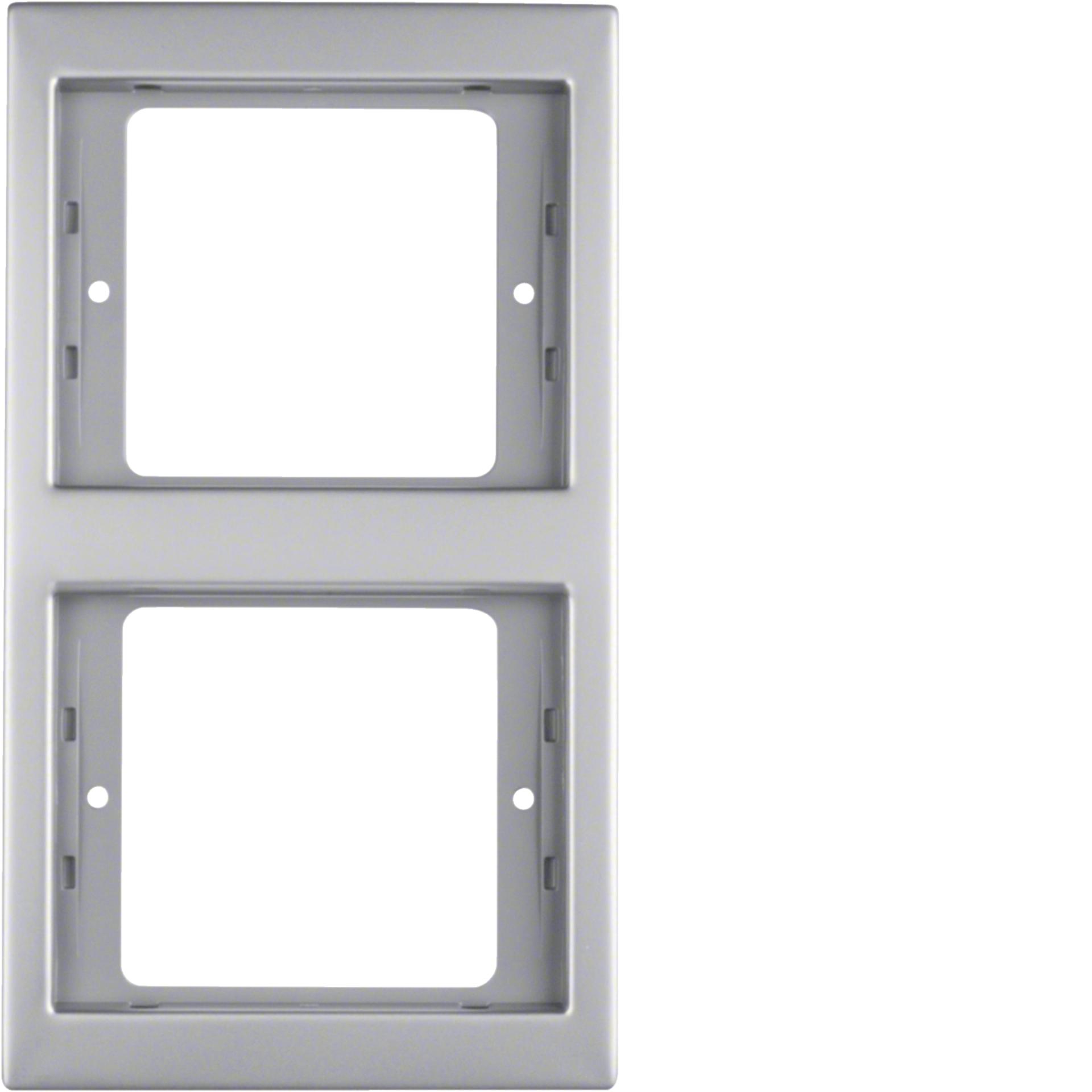 Рамка 2Х нержавеющая сталь, вертикальная, K.5