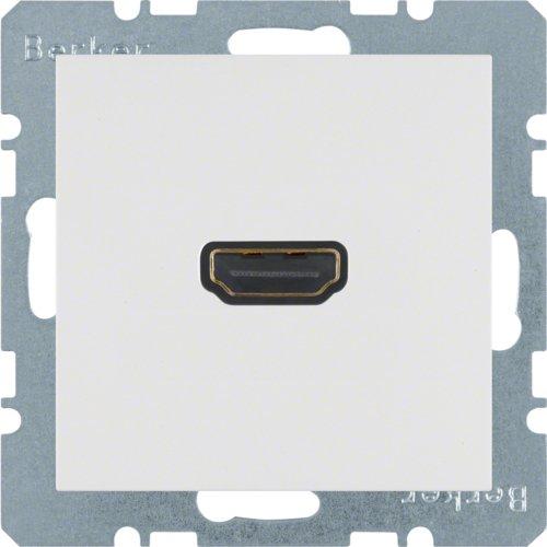 HDMI-розетка, підключення сзаду під кутом 90град., пол.білизна S.1