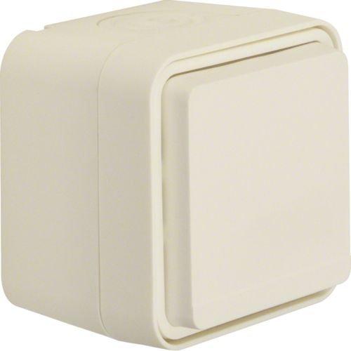 Розетка з з/к з зах.контактів IP55, пол.біла, 16А/250В W.1