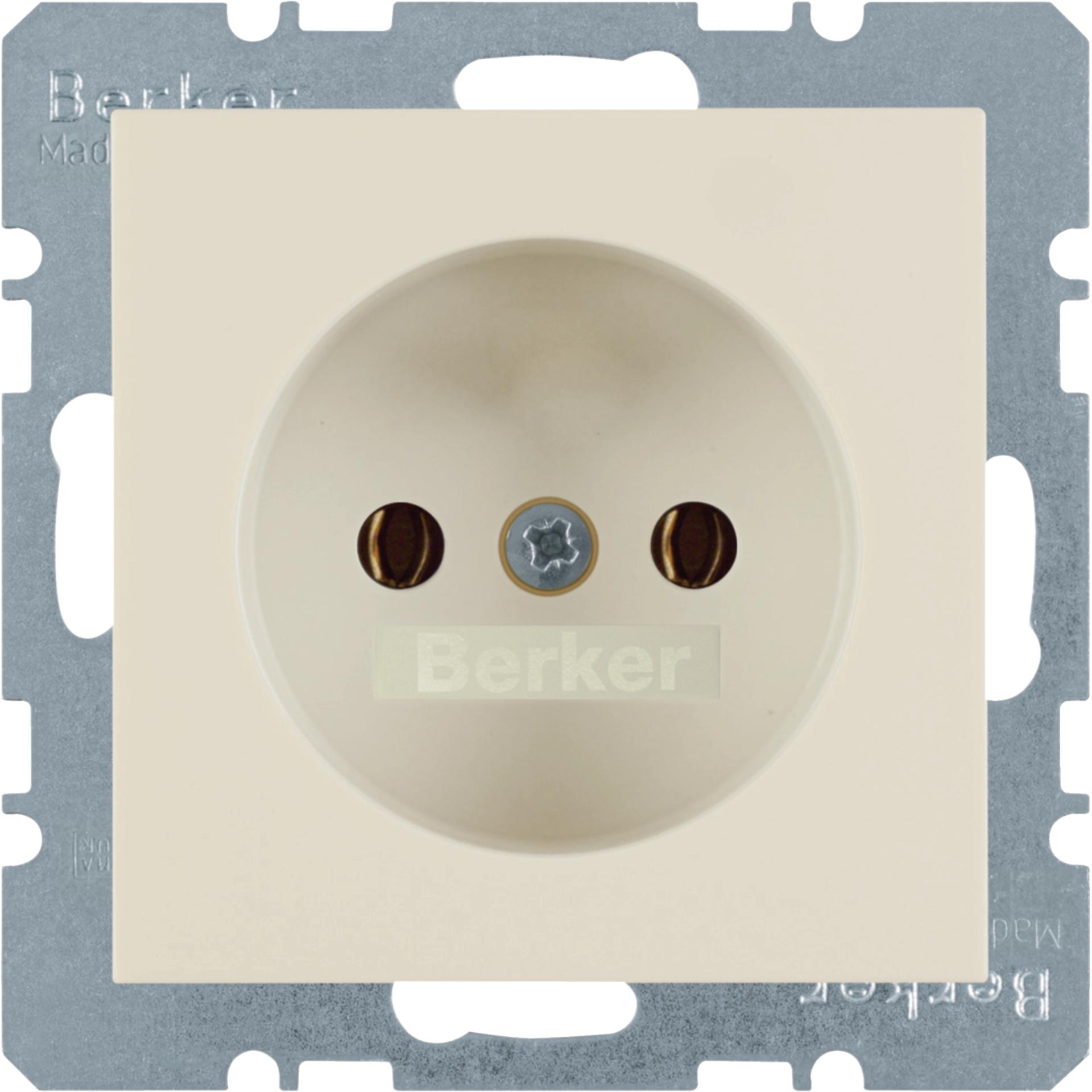 Розетка без з/к, белая, 16А/250В S.1