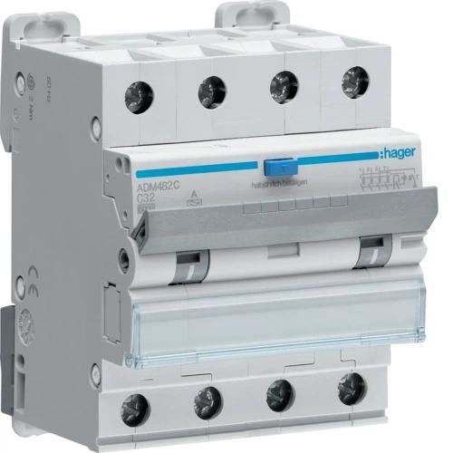 Дифавтомат 4P 6kA C-32A 30mA A