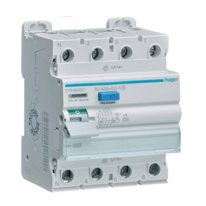 ПЗВ 4P 10kA 80A 300mA A-Hi S