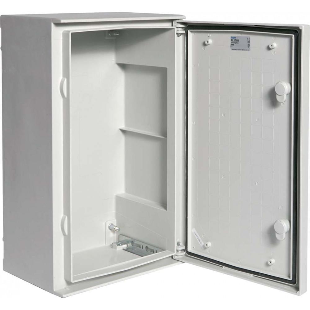 Шафа з поліестру ORION Plus, IP65, непрозорі двері, 650X400X200мм