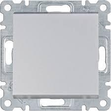 Вимикач 1-полюсний Lumina, срібний, 10АХ/230В