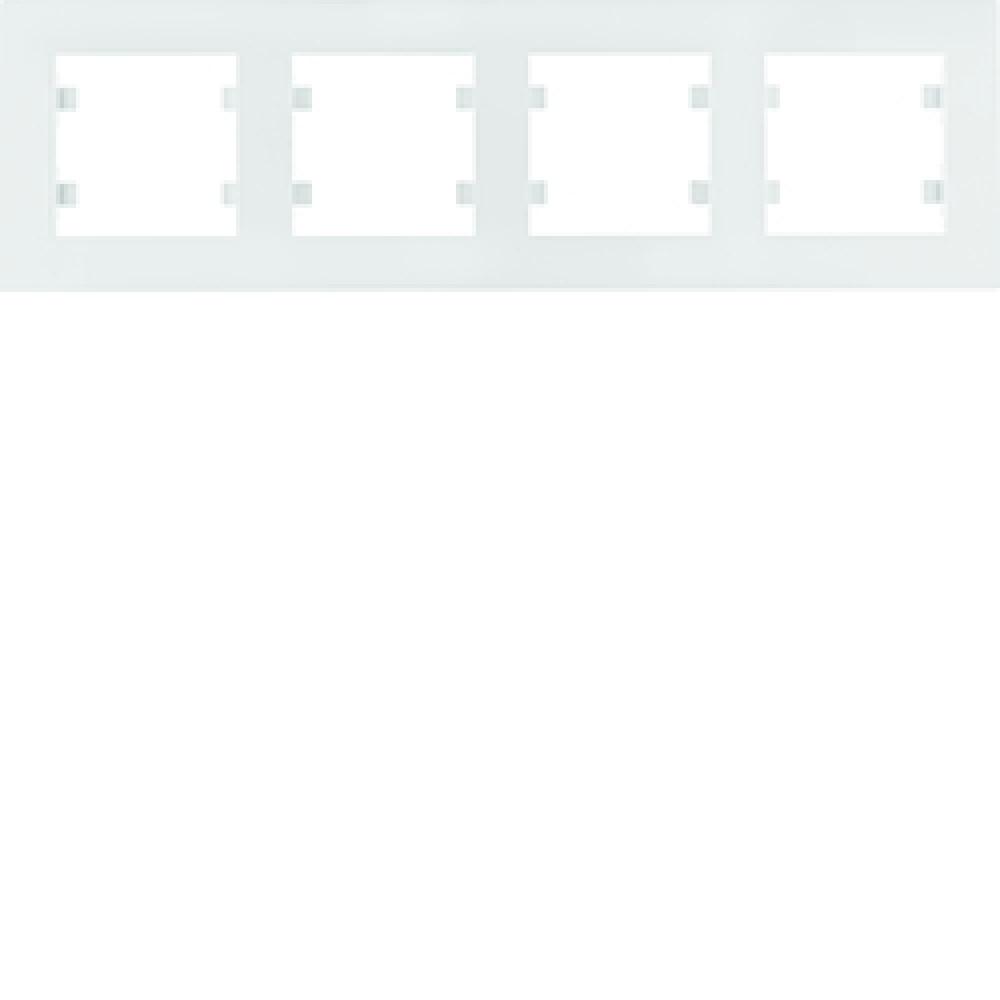 Рамка 4X горизонтальна, Lumina-Intens, біла