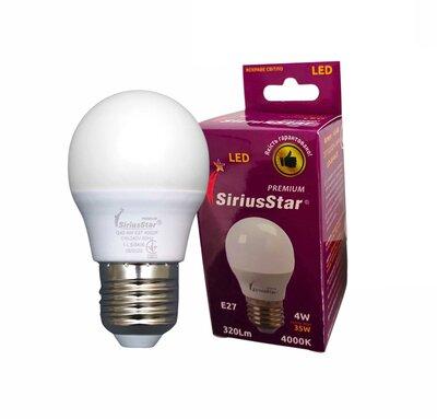 Світлодіодна лампа SIRIUSSTAR 3406 G45 4W-4000K-E27