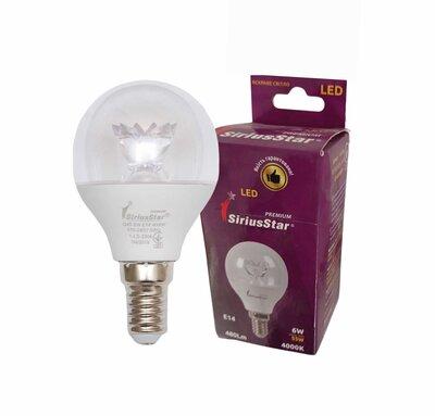 Светодиодная лампа SIRIUSSTAR 3304 G45 crystal 6W-4000K-E14