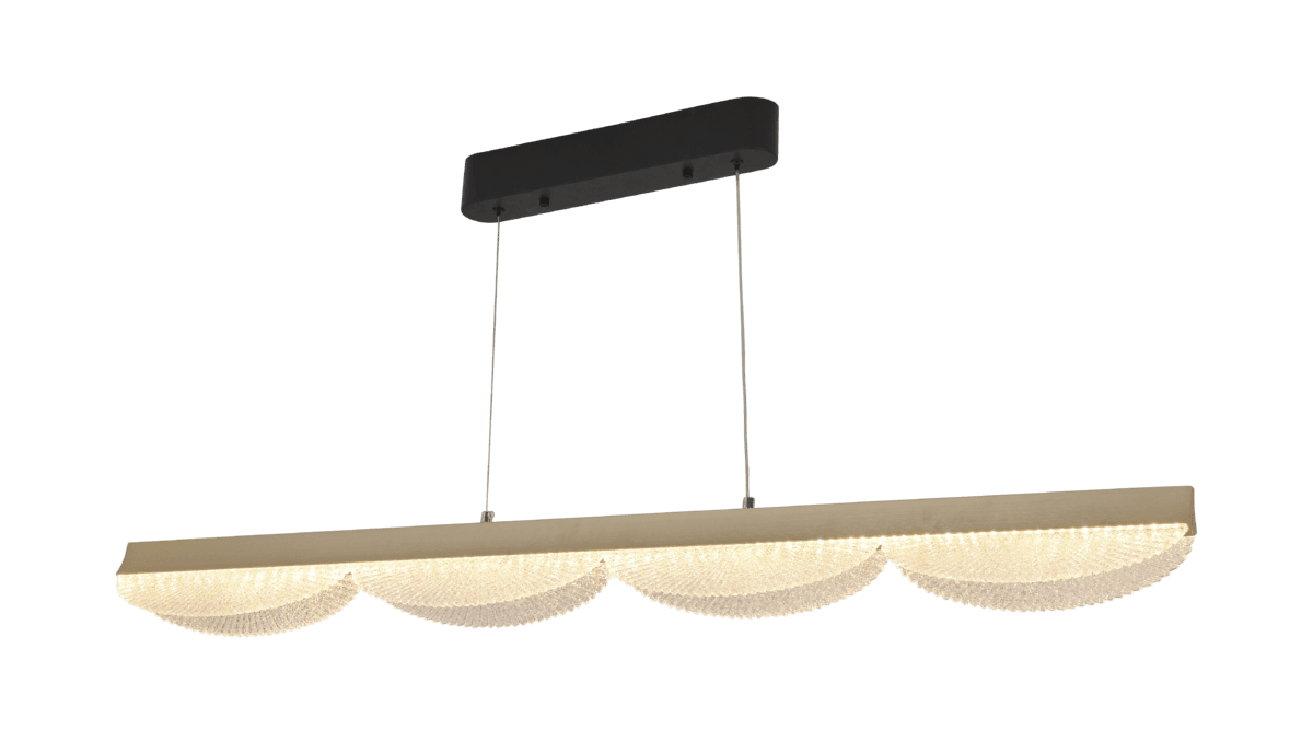 Люстра підвісна LED, 54w, VALESO,3000K/4000K/6500K з пультом та додатком LCD3176, Срібло