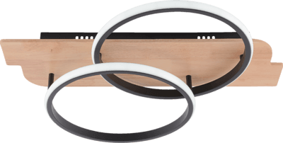 Люстра VALESO C22683-5 BK DK6593/2 BK+WOOD