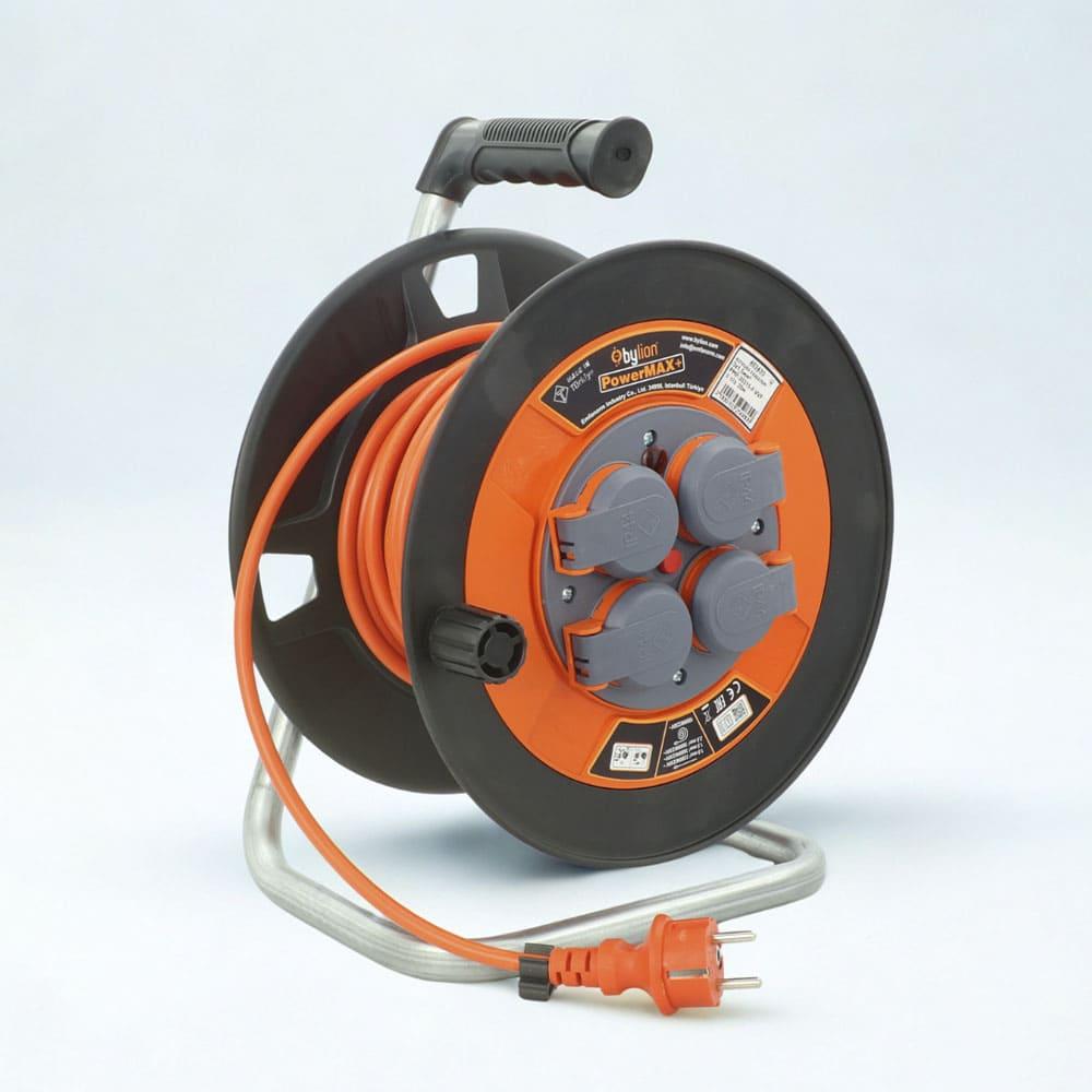 Катушка с кабелем 3х1,5мм2 PMP-20315-F-VVF с з/п 20м Bylion