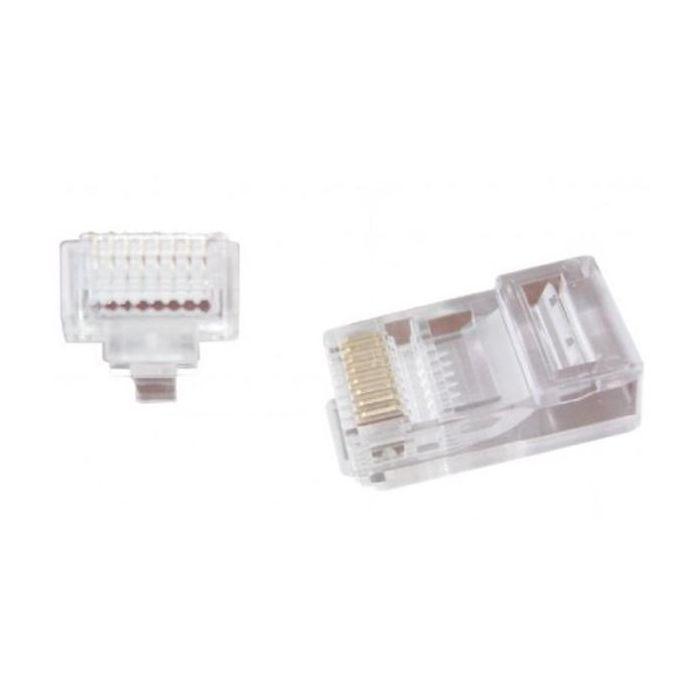 Разъем RJ45 категории 5е 8P8C UTP с прямыми отверстиями (50 шт) TAKEL