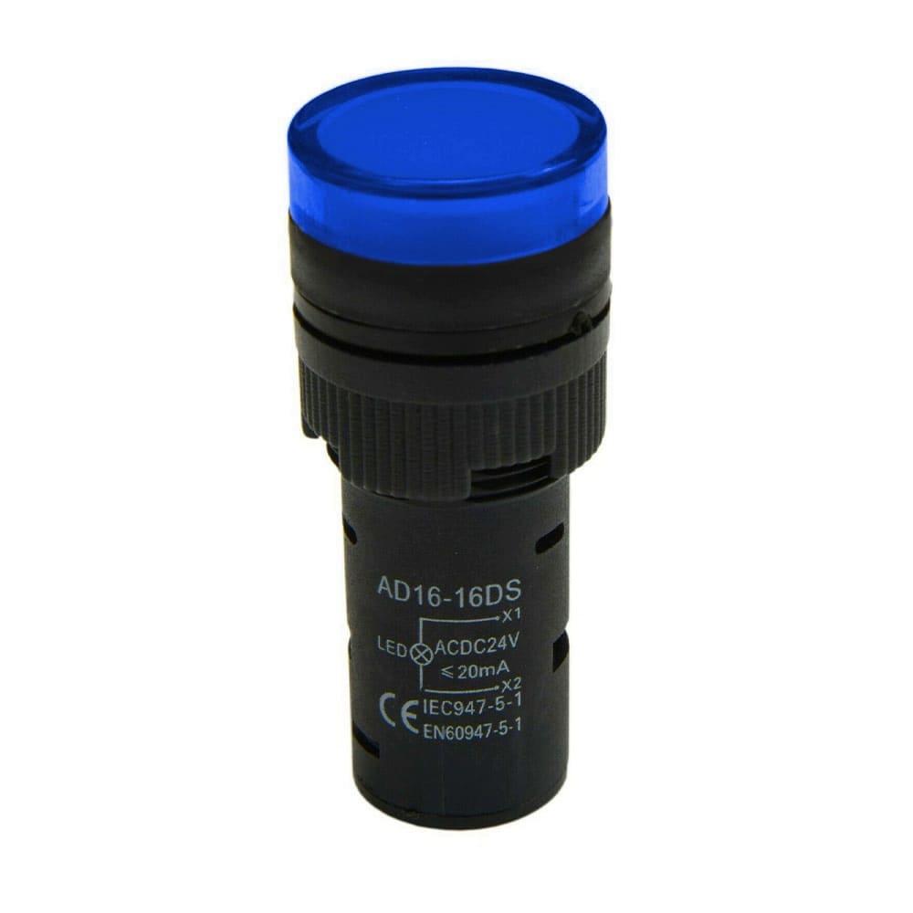 Светодиодный индикатор AD16-16DS 230V AC/DC, синий TAKEL