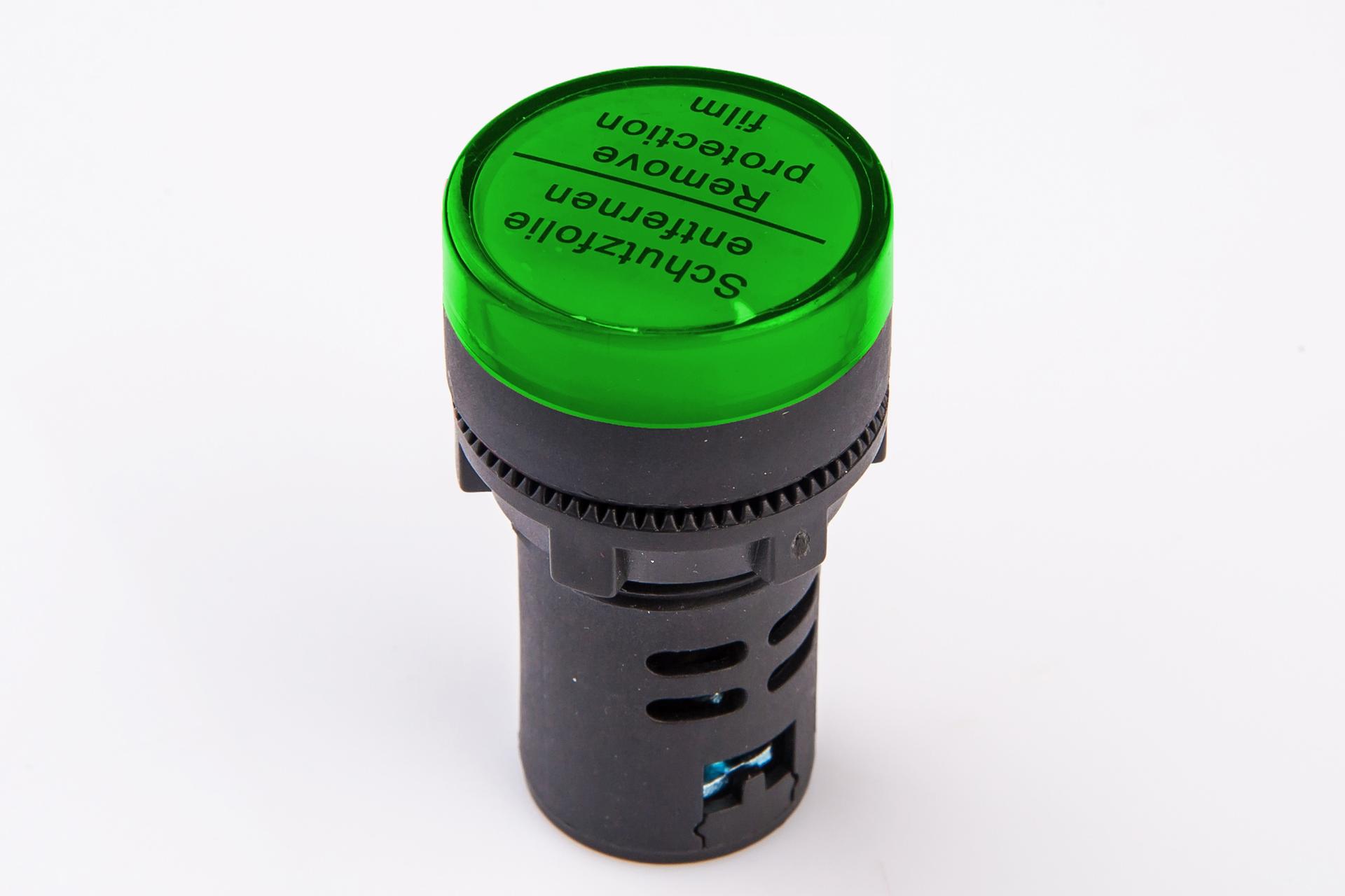 Светодиодный индикатор AD22-22DS 110V AC/DC, зеленый TAKEL