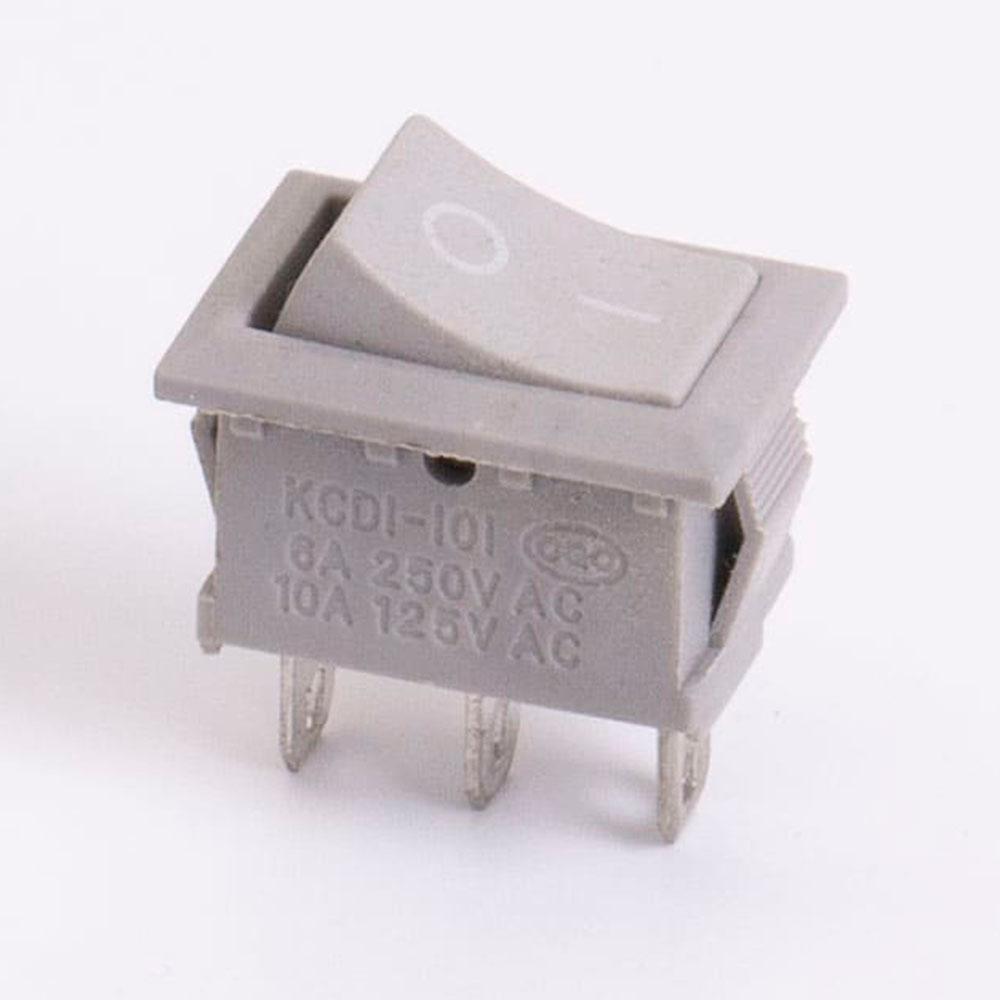 Перемикач клавішний КП-4 230В сірий