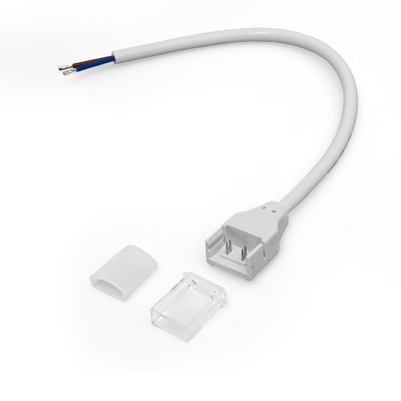 Конектор з кабелем + торцева заглушка для LED стрічки VIDEX VL-LST-CB65-FC02