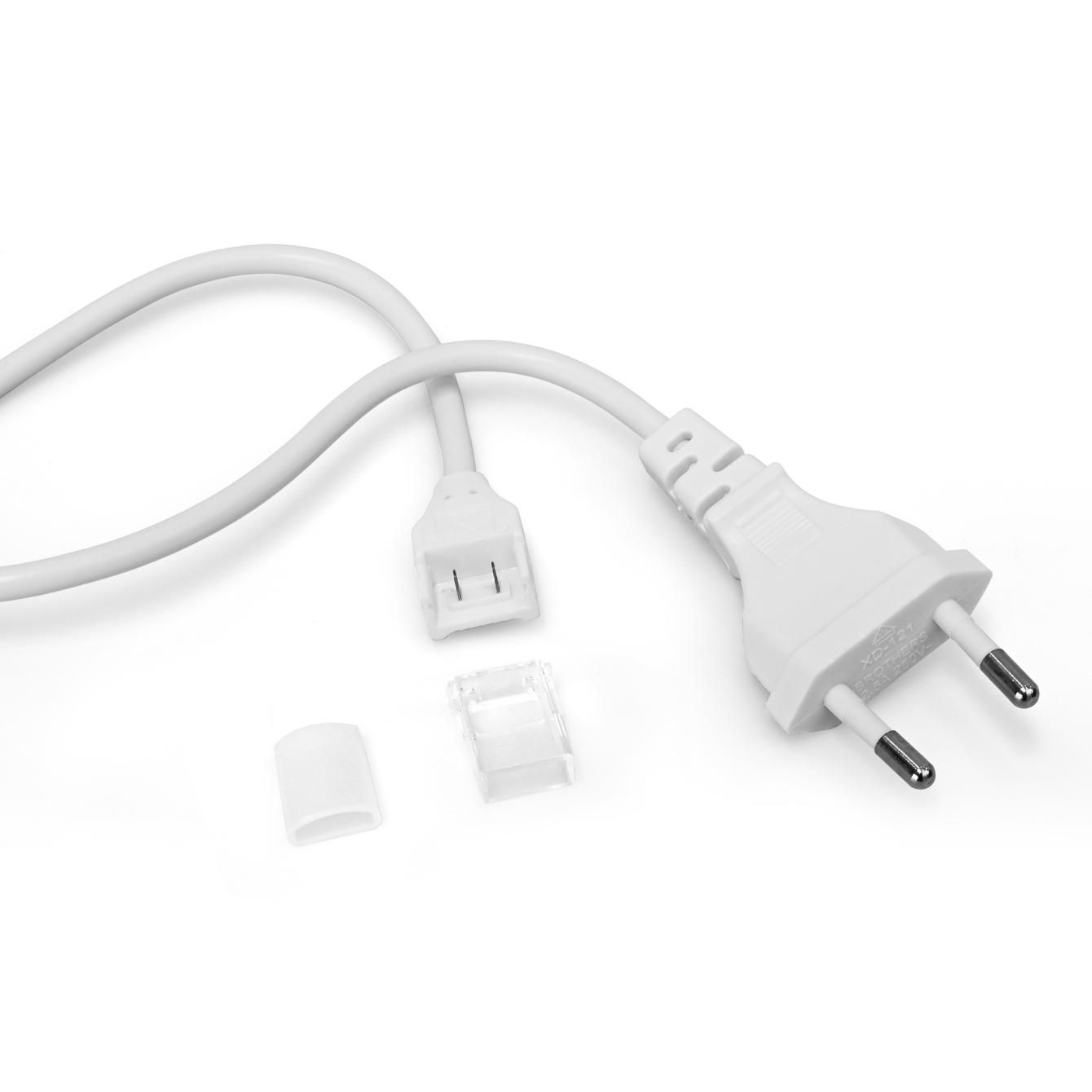 Конектор з вилкою + торцева заглушка для LED стрічки VIDEX VL-LST-CB65-FC06