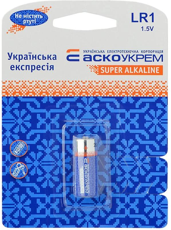 Батарейка лужна LR1.BP1 (blister 1)