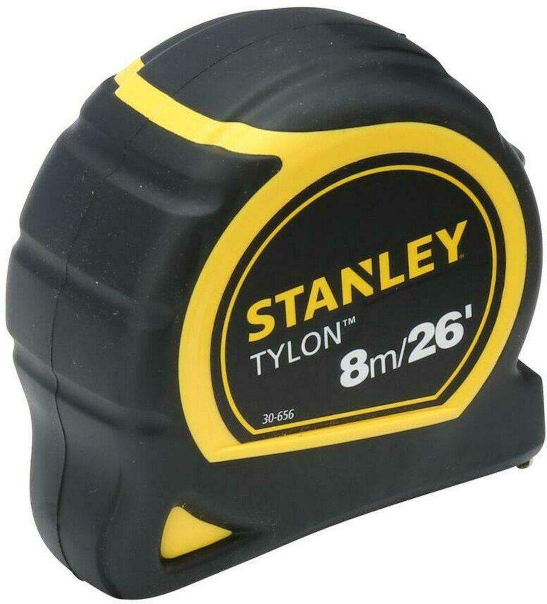 Рулетка STANLEY Tylon: 8 м х 25 мм, эргономичный корпус