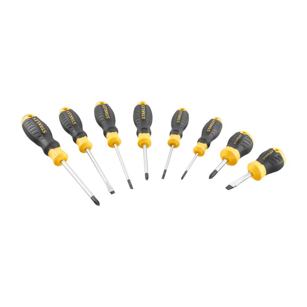 Набор отверток STANLEY Cushion Grip 8 предметов