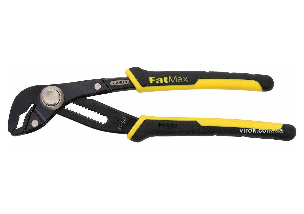 Клещи переставные STANLEY Fatmax: L= 200 мм. с кнопкой блокировки