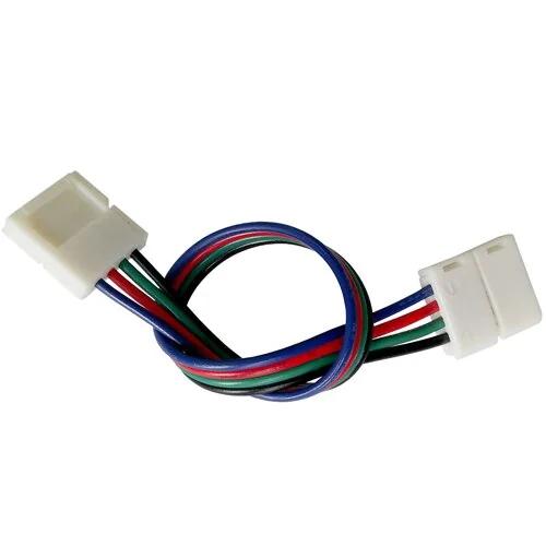 Соединитель для светодиодных лент OEM SC-09-SWS-10-4 10 мм RGB 2 соединения провода (провод-2 зажима)