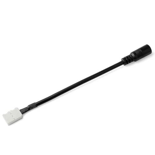 Коннектор для светодиодных лент OEM №14 10мм зажим - mini Jack мама через провод, 15см