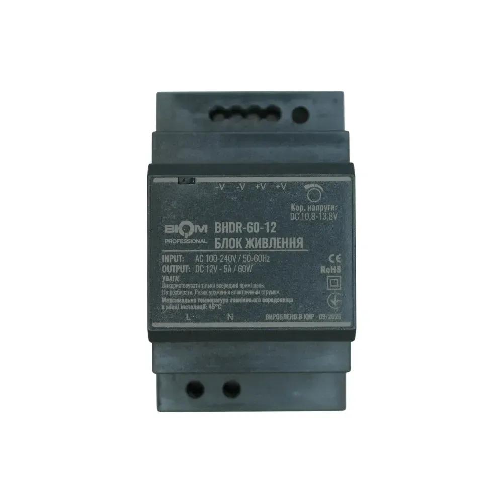 Блок питания Biom Professional DC12 60W BHDR-60-12 5A для монтажа на DIN-рейку