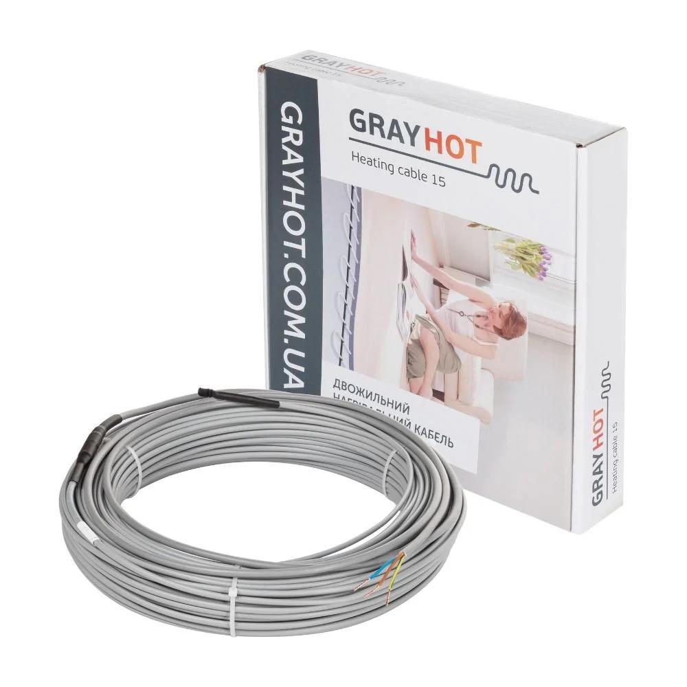 Тепловой кабель GrayHot 15, 1531 Вт, 102 м