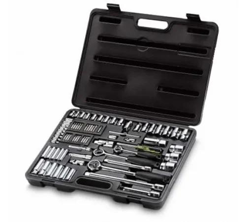 Набір головок торцевих STANLEY 1/4" 3/8" і 1/2" з інструментами 75 шт