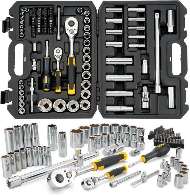 Набір головок торцевих Stanley MaxiDrive 1/2" і 1/4" 96 предметів