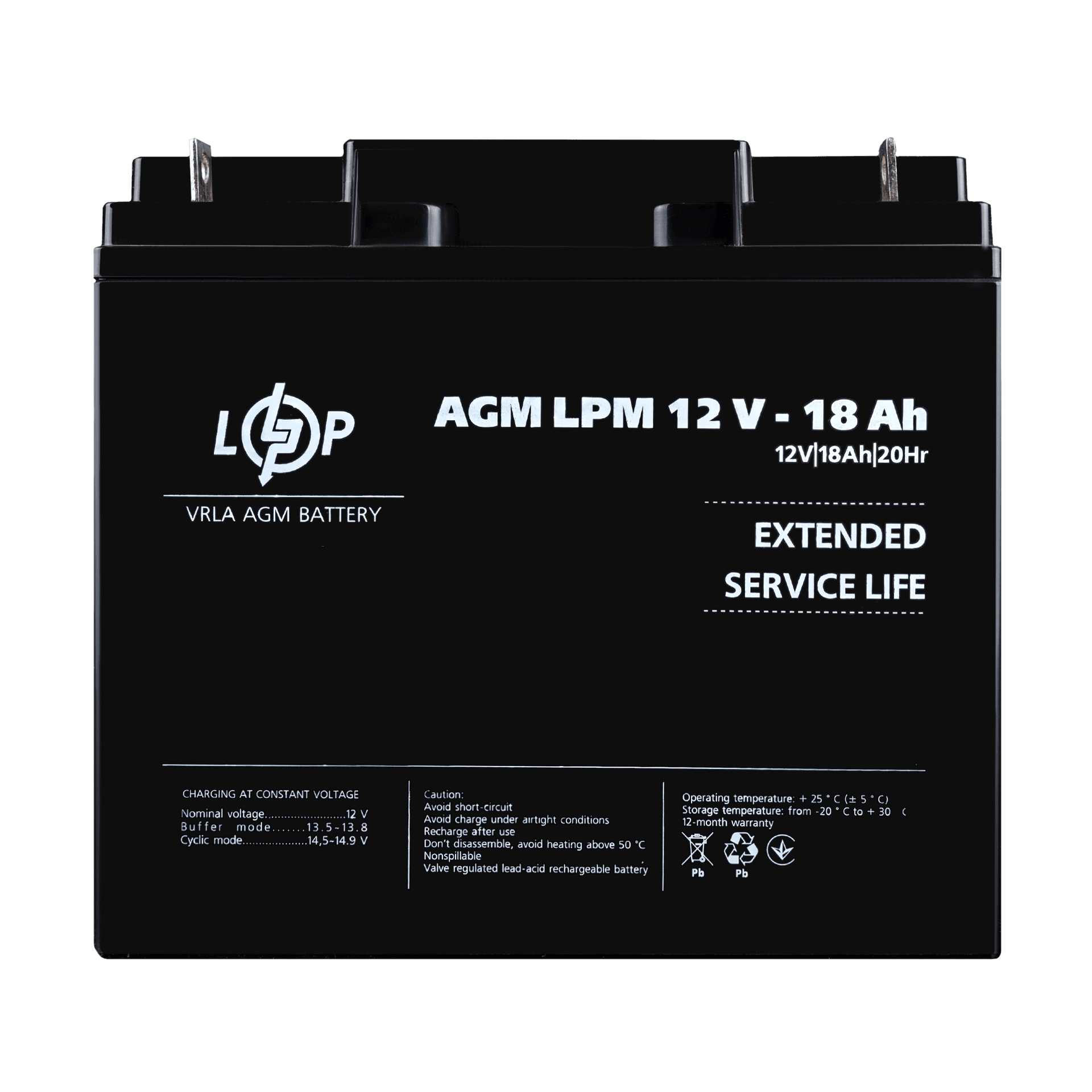 Акумулятор AGM LPM 12V - 18 Ah для Mercedes