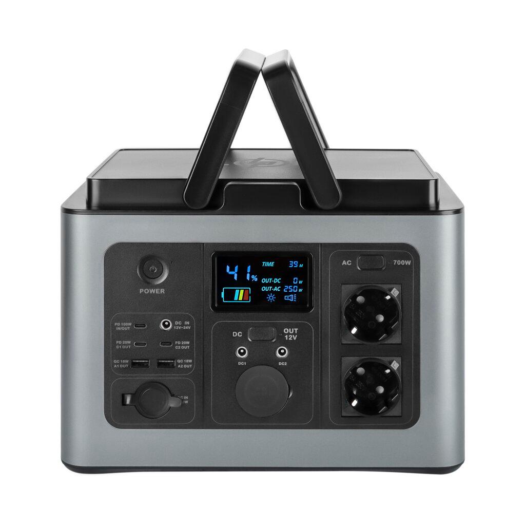 Многофункциональная портативная зарядная станция LP CHARGER MPPT 700 Pro (700 Вт, 614 Вт·ч)