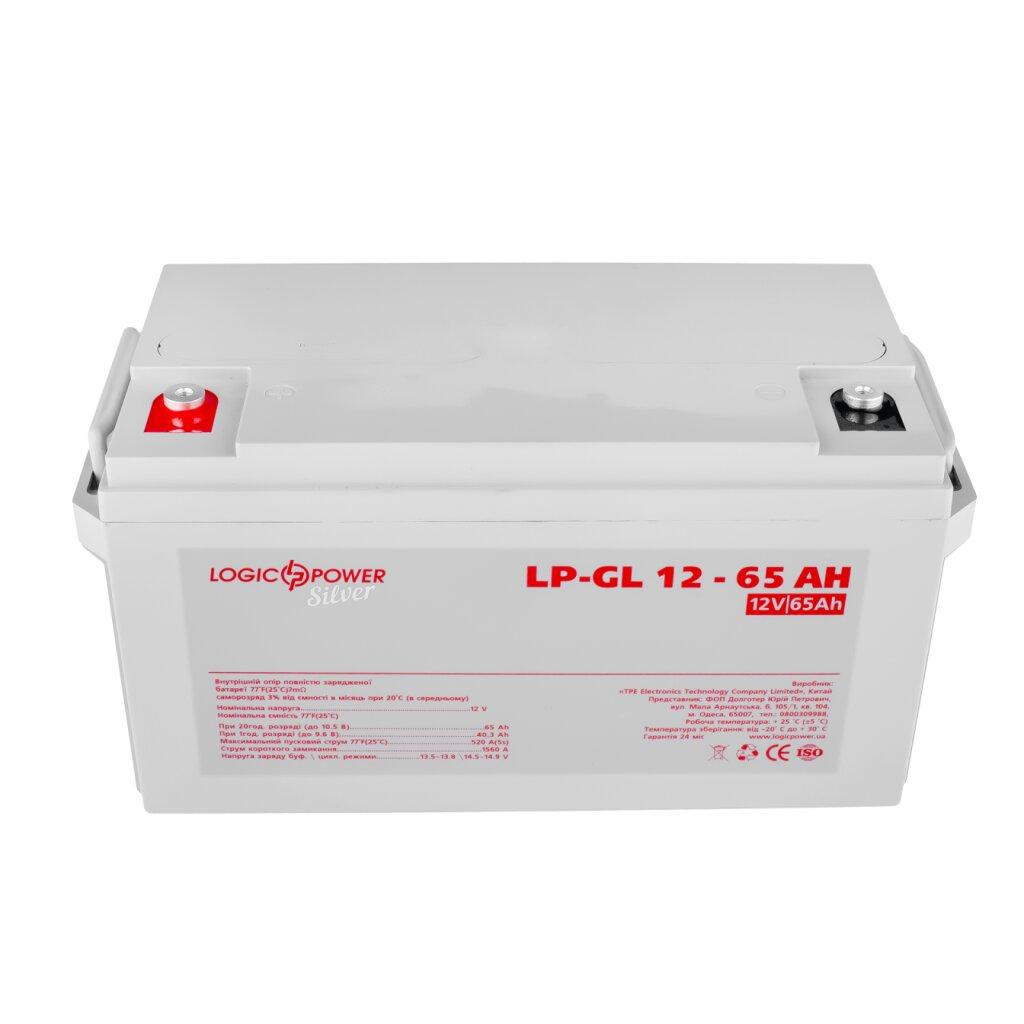 Гелевый аккумулятор LP-GL 12V - 65 Ач Silver