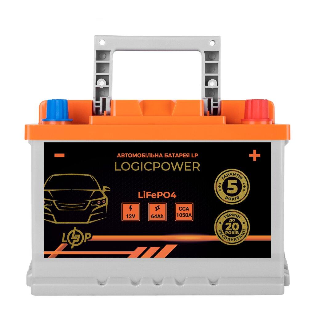 Автомобильный литиевый аккумулятор LP LiFePO4 12V - 64 Ah (+ справа) BMS 1050A