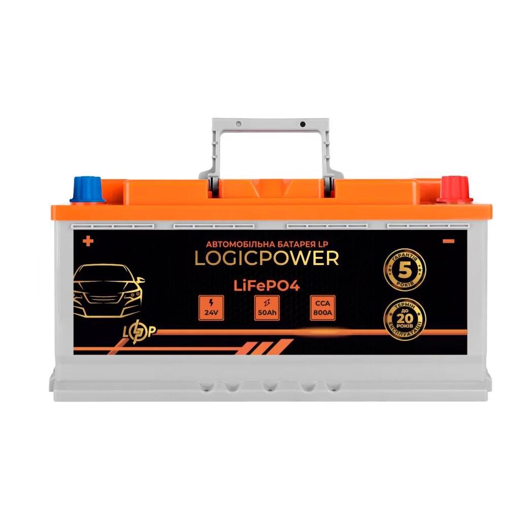 Автомобильный аккумулятор литиевый LP LiFePO4 24V - 50 Ah (+ слева) BMS 800A