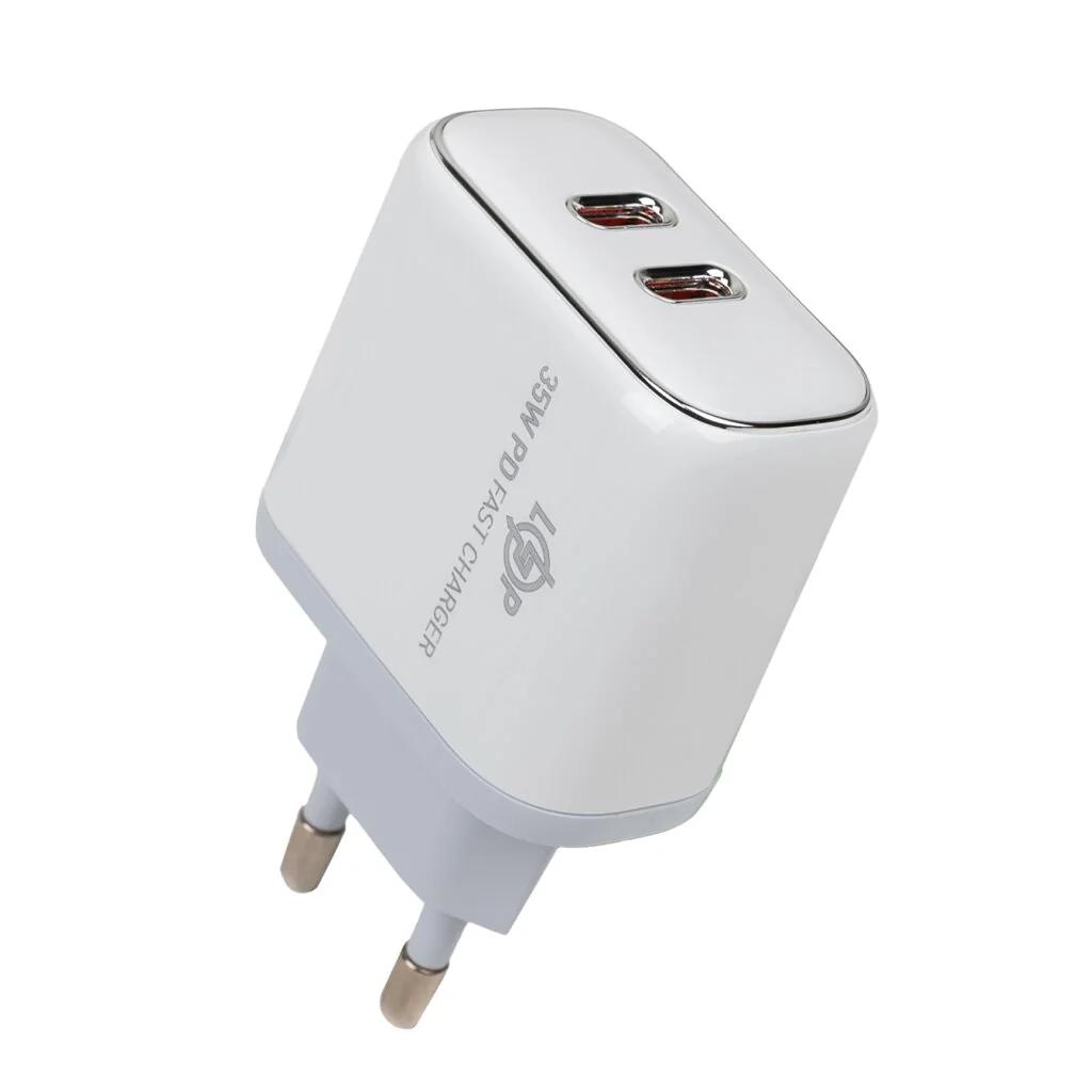 Зарядное устройство для телефона LP 35W (Type-C + Type-C) PD + кабель (Type C to Lightning) 35WCH
