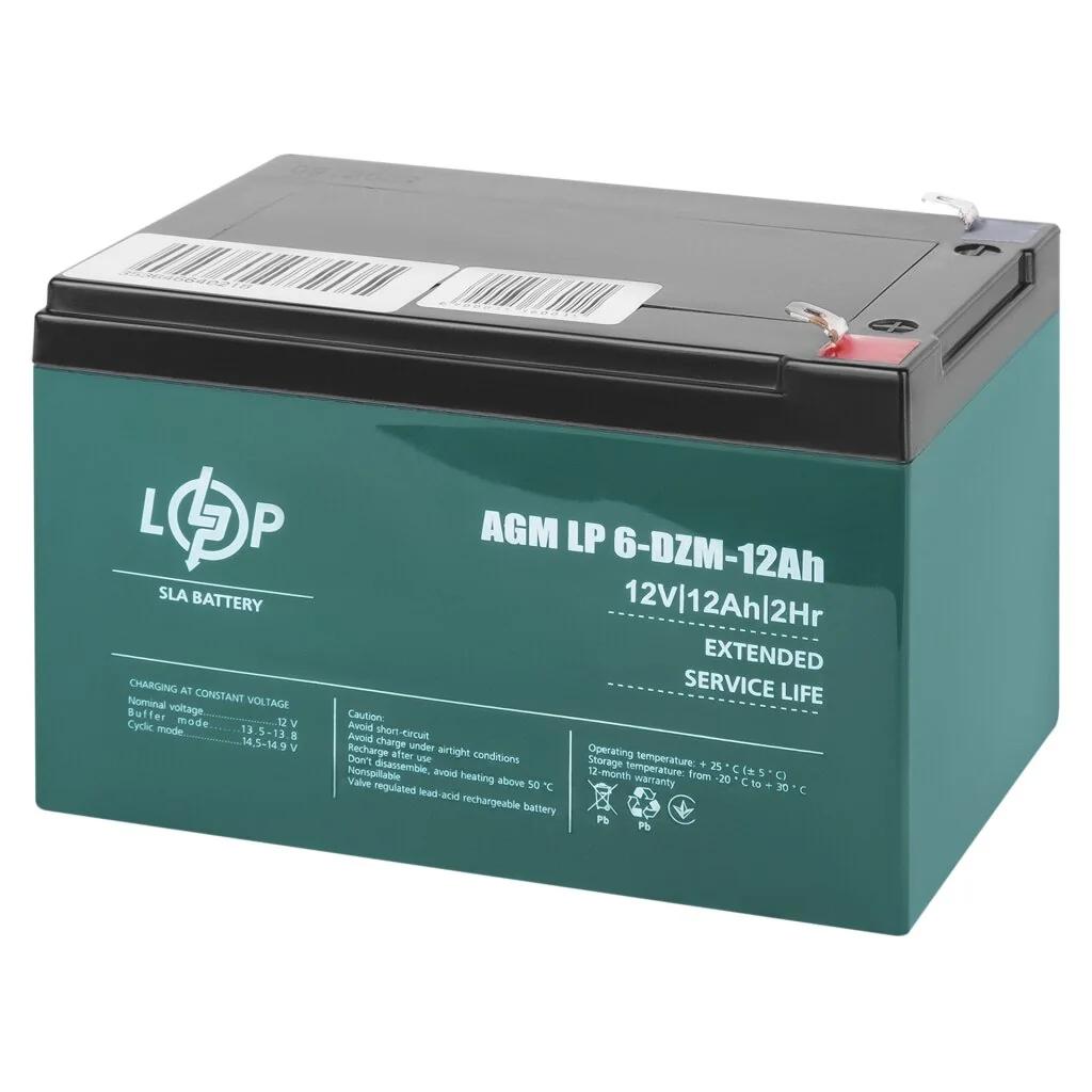 Тяговый свинцово-кислотный AGM аккумулятор LP 6-DZM-12 Ah