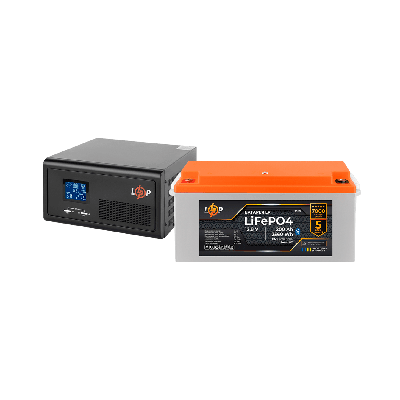 Комплект резервного питания LP (LogicPower) ИБП + литиевая (LiFePO4) батарея (UPS В1500 + АКБ LiFePO4 2560W)